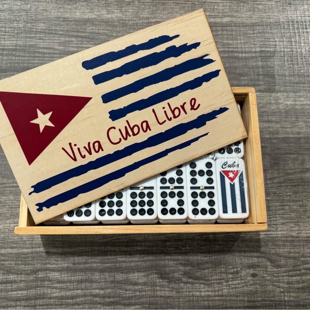 Cuban (full color) domino box with vinyl coating *MADE in THE USA*